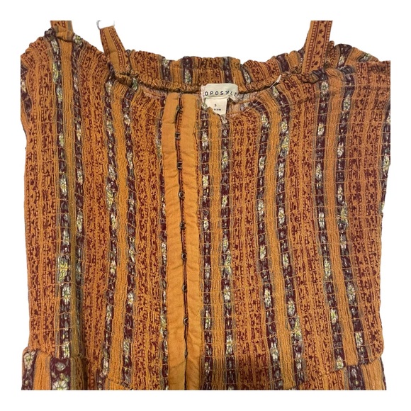 Tan patterned jumpsuit - Picture 5 of 5